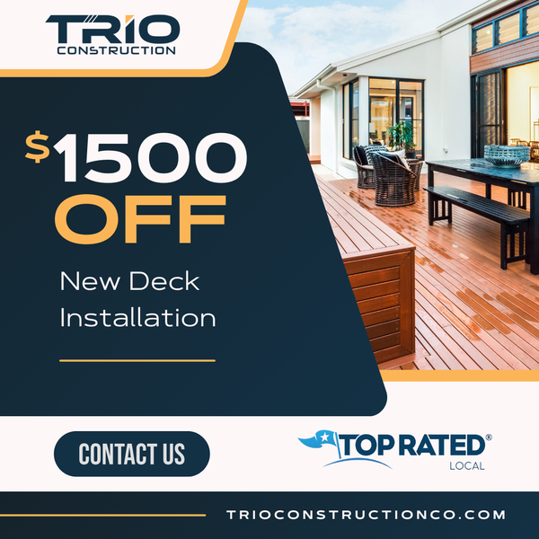 Deck Builder Services - Trio Construction - Trio Construction - Deck Building Contractors Deck Construction Services